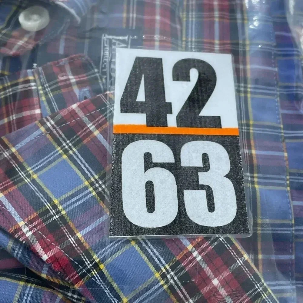 J. Crew Mens Plaid Button-Down Shirt Size 16-16.5 4263